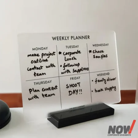 Erasable Weekly Planner with Custom Logo Branding