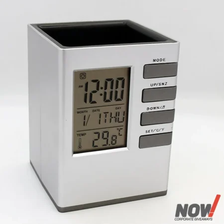 Pen Holder with Digital Table Clock - ABZ 2068