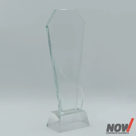 Clear Crystal Glass Award Shield - AGT 143