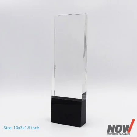Clear Crystal Glass Award Shield - AGT 164