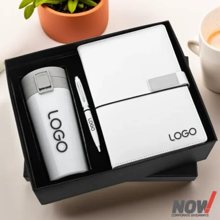 Corporate Gift Box with Coffee Mug Metal Ballpen & A5 Notebook - C18