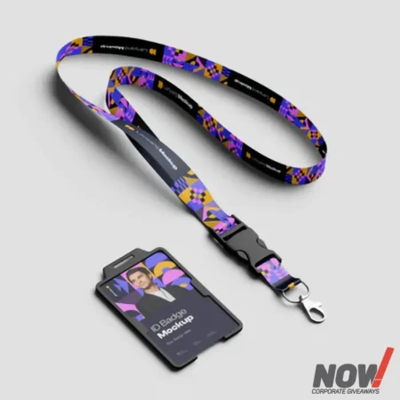 Custom printed lanyard for staff and events