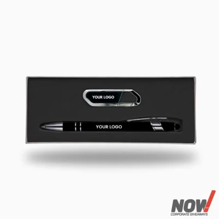 Corporate Gift Box with USB Flash Drive & Metal Ballpen- C06