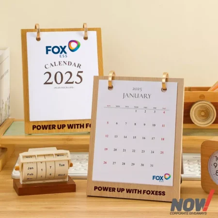 Wood Calendar with Custom Branding - WCC 05