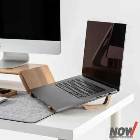 Wood Laptop Stand with Custom Logo Branding - LS 03