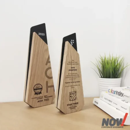 Wood and Acrylic Customize Shield and Award - CS 14
