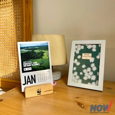 Wood Calendar with Custom Branding - WCC 06