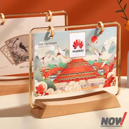 Wood Calendar with Custom Branding - WCC 01