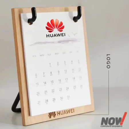 Wood Calendar with Custom Branding - WCC 08