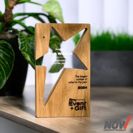 Wood and Acrylic Customize Shield and Award - CS 09