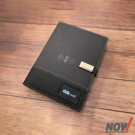 Multifunctional Notebook with Wireless Charger 3 in 1 Charging Cable
