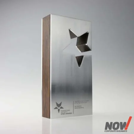 Wood and Metal Customize Shield and Award - CS 11