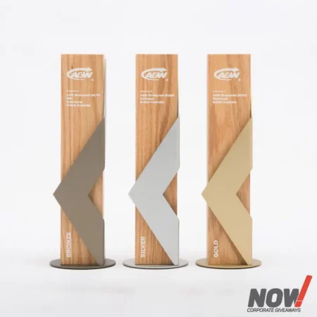 Wood and Metal Customize Shield and Award - CS 12
