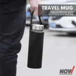 Glass Water Bottle with Cover and Metal Cap - YF 824