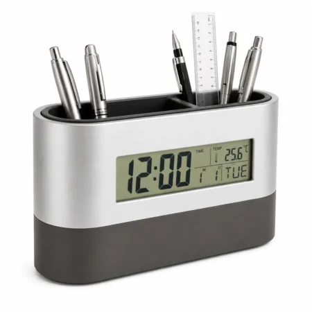 Desk table clock with logo branding 2078