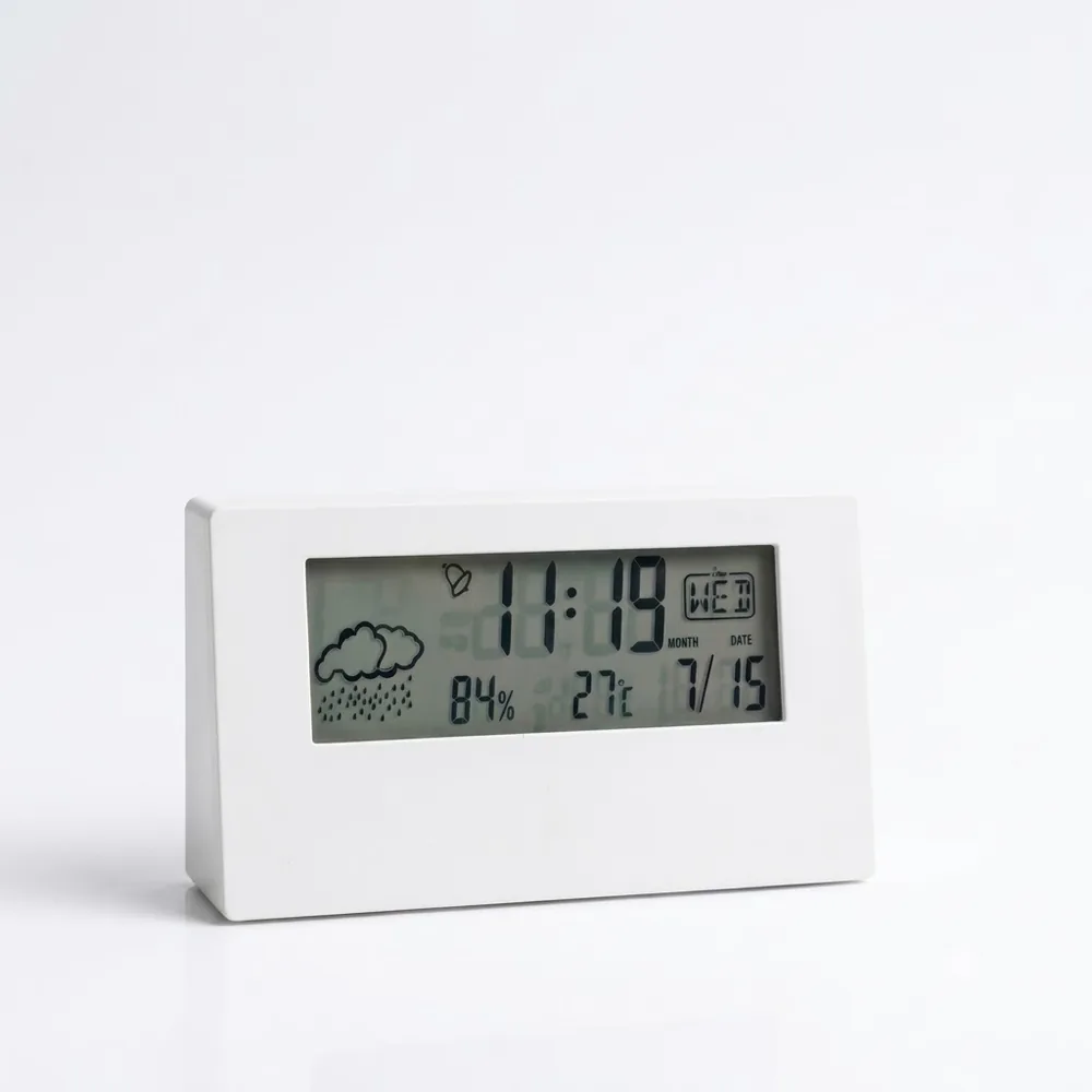 Desk table clock with logo branding 2158
