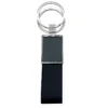 Black keychain with logo branding