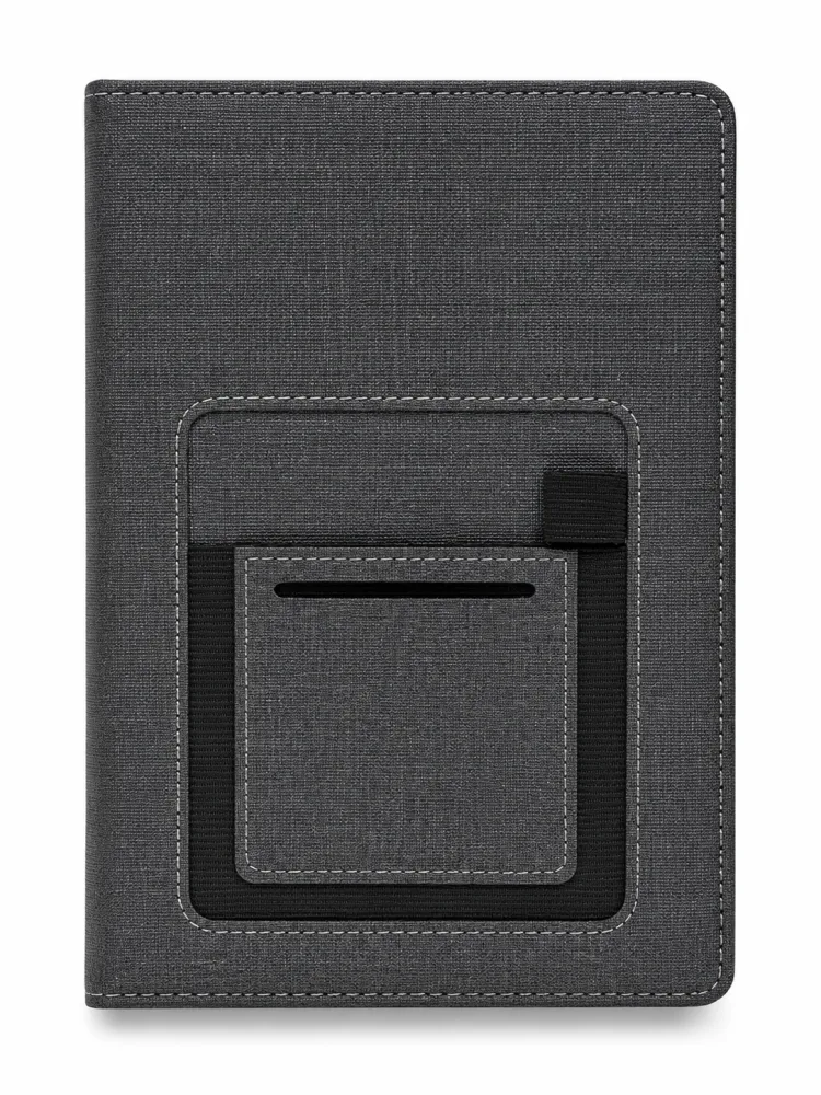 Denim cover notebook diary with logo branding