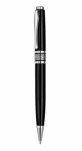 Metal ballpoint pen with logo branding