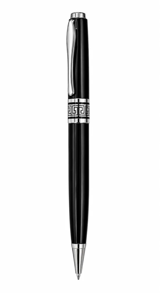 Metal ballpoint pen with logo branding