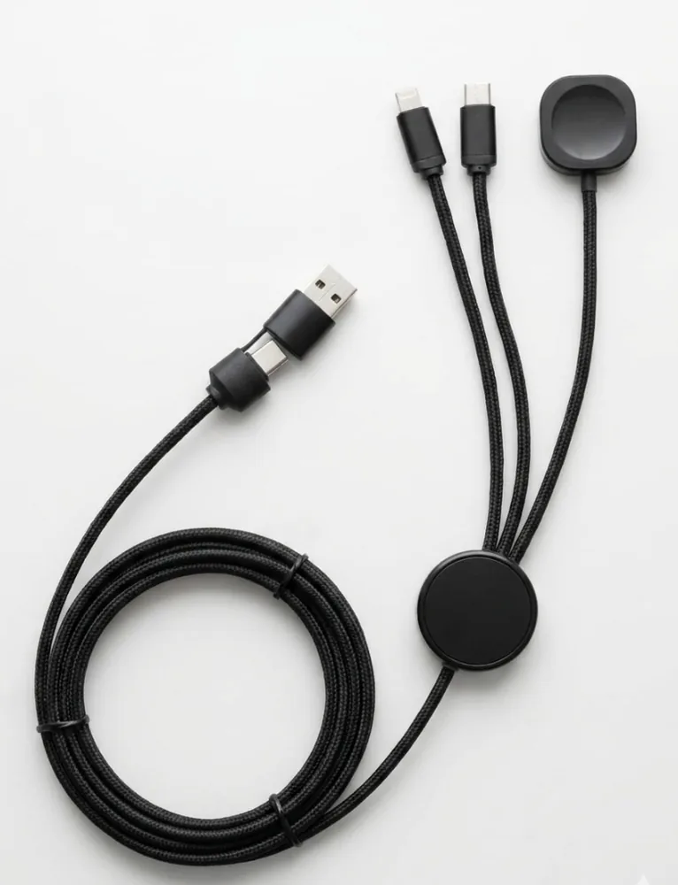 Charging cable with wireless charger