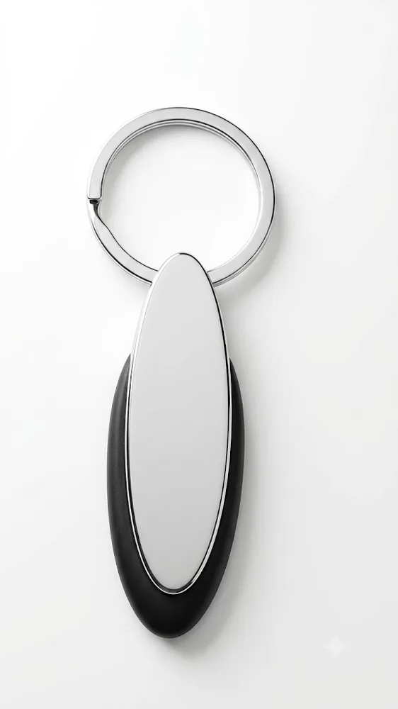 Oval keychain