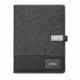 Notebook diary with wireless power bank and lamp