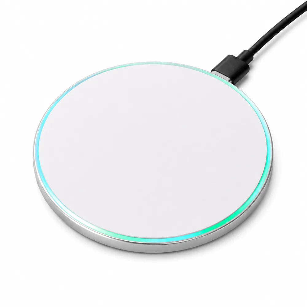 Round wireless charging pad