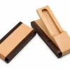 Folding wooden pen box