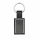Leather keychain with logo branding