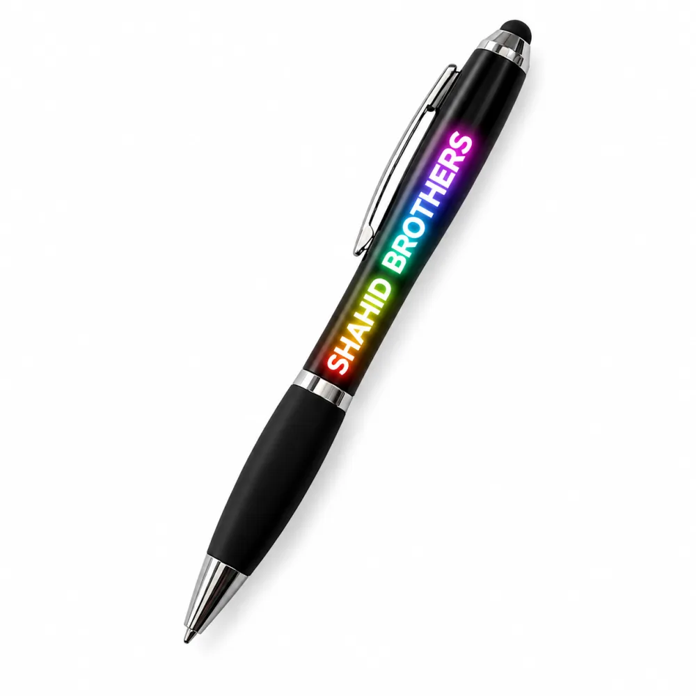 Pen with multi light and logo branding