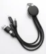 Short 3 in 1 charging cable