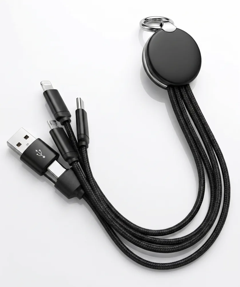 Short 3 in 1 charging cable