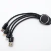 Short charging cable with hook