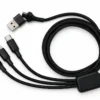 3 in 1 charging cable with logo branding