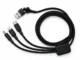 3 in 1 charging cable with logo branding