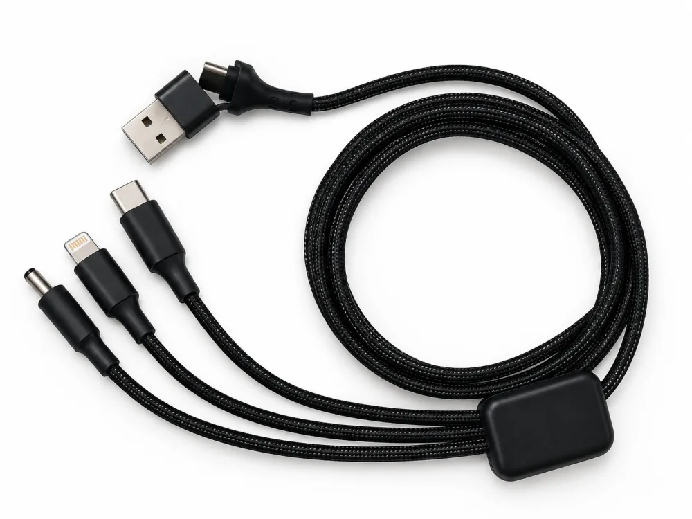 3 in 1 charging cable with logo branding