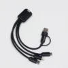Short square 3 in 1 charging cable