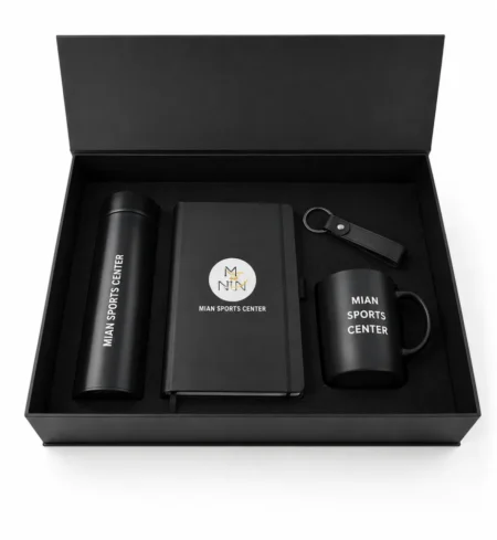 Corporate gift box with logo branding