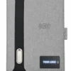 Grey notebook diary with wireless power bank
